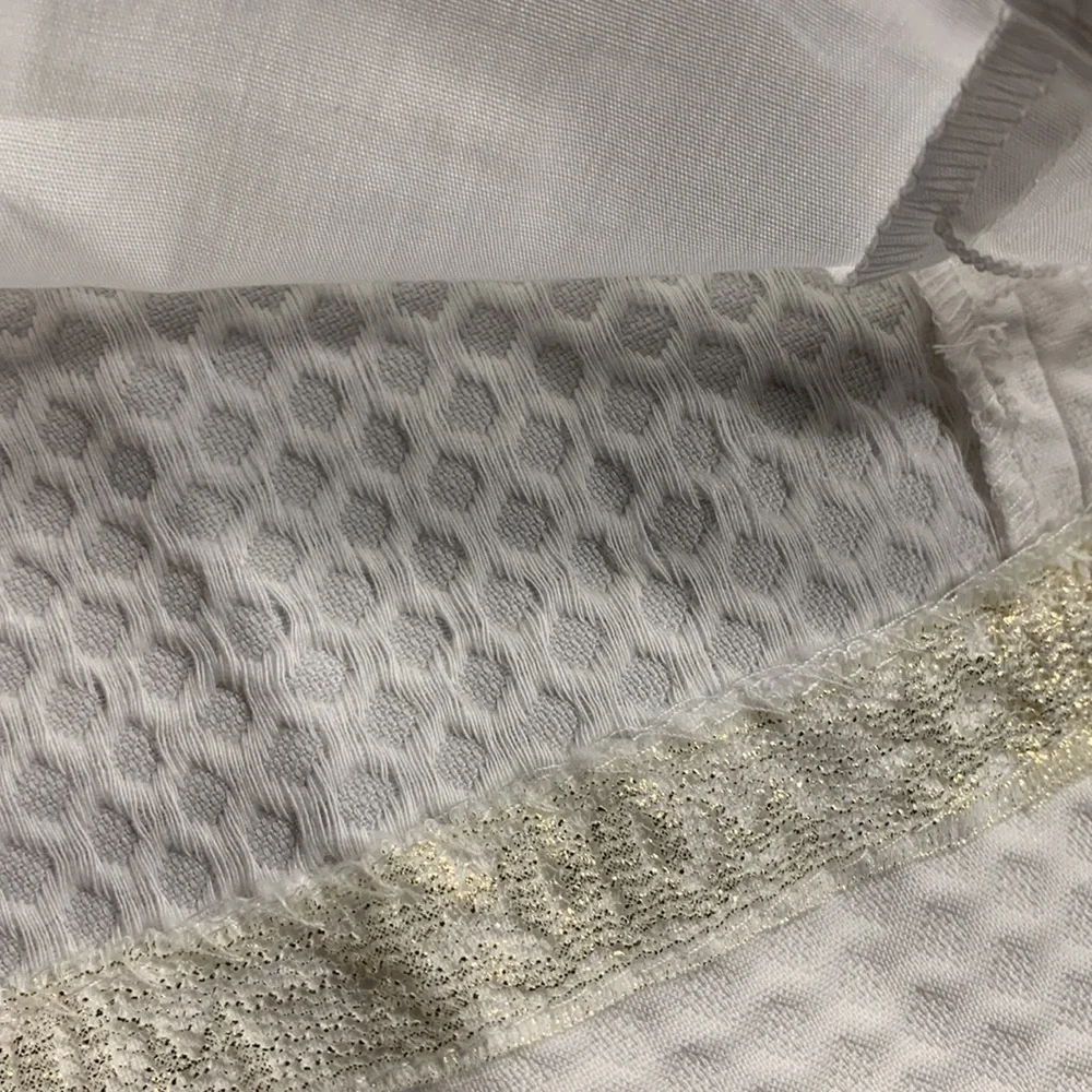 Lilly Pulitzer Suzette White Cotton Shift Dress with Gold Braid Trim - Picture 8 of 8